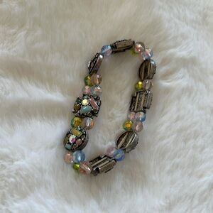 Sparkly Art Deco beaded bracelet